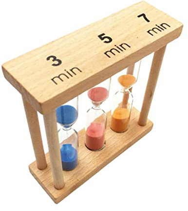 Baoblaze en Verre de Sable Minuterie à Thé 3/5/7 Mins Cuisine Cuisson Yoga Minuterie Sauna