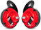 Universal Horn Signalhorn Air Set Zweifarbiges Schneckenhorn 12V Druckluft Lufthorn Siren Auto Fahrzeug LKW Motorrad 110dB Rot Schwarz