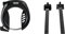 ABUS Rahmenschloss Pro Tectic 4960 NR - Schlüssel abziehbar bei geöffnetem Schloss - Fahrradschloss mit ABUS-Sicherheitslevel 7 & Spannband Universal Rahmenschloss, schwarz, One Size