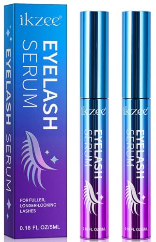 Paquete de 2 Suero de Crecimiento de Pestañas, Suero de Pestañas para Mujeres, Suero de Crecimiento de Pestañas para aumentar el grosor, el volumen y la longitud de las pestañas, 5ml