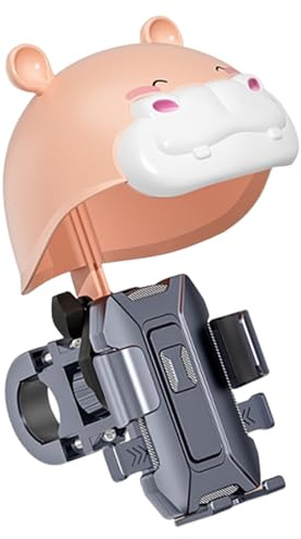 Support de téléphone portable pour moto - Rotation de 360 degrés avec support de casque, pour guidon de pluie pour appareils mobiles, support avec prise sûre pour vélo, moto, vélo sur route |