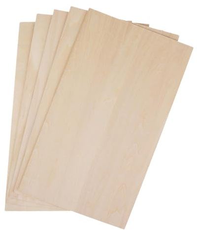 Guangcailun 5-pack/parti Modellbräda Hobbymaterial Obehandlade Träskivor För Gör-Det-Själv-Pyssel Och Båtmodeller För Att Modellera Själv