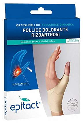 Epitact Pharma 0591GIT, Ortesi Pollice Dolorante Rizoatrosi - Mano Sinistra, Bianco, Taglia S (l'imballaggio può variare)
