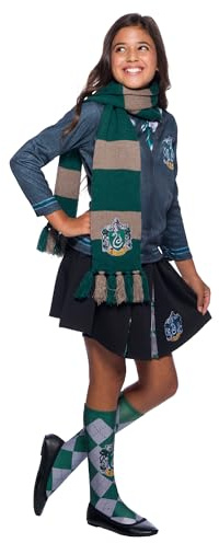 Rubies - HARRY POTTER Officiel - Echarpe Enfant Gryffondor, Serpentard, Poufsouffle ou Serdaigle ou Baguette Magique Voldemort - Vendu Séparément - Pour Déguisement Enfant Carnaval, Anniversaire