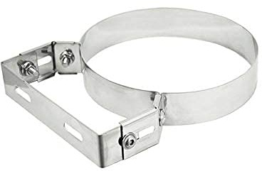 Befestigungskragen, schwer, verstellbar, für Rohrleitungen (Ø 200 mm)