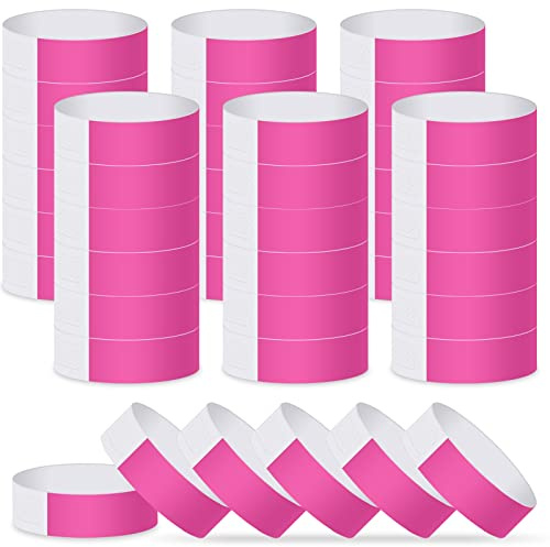 Astaron Evenemangsarmband 200 st papper vattentäta armband för konserter, klubbar, fester (rosa)