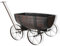 My Garden Wagon Planter Decorative Flower Cart Stand With Handle & Wheels – Garden Planter Outdoor Wheelbarrow Planter For Outdoor Garden Patio Decor