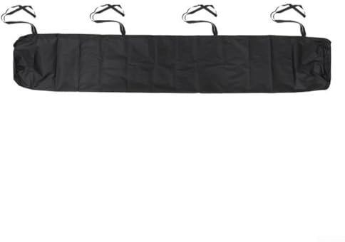 Auvent de terrasse - Housse de protection imperméable pour jardin - 2,5 m/3,5 m/4 m (noir, 4 m)