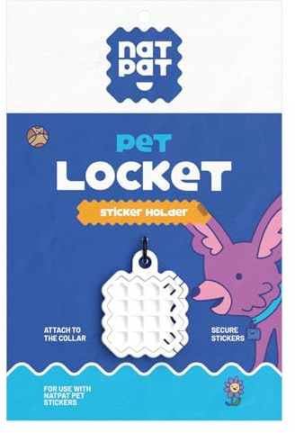 NATPAT Pet Locket – Holistic Pet Care Locket for Pet Zen Stickers & TrailPatch Tick Patches – Safe, Durable, and Non-Toxic
