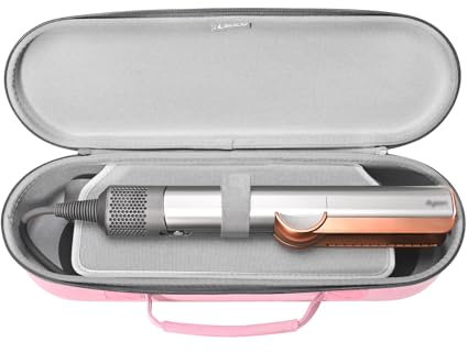 RLSOCO Custodia per Dyson Airstrait Piastra Asciugacapelli/Airstrait Straightener HT01/Corrale Piastra/Corrale HS03 Hair Straightene (Rosa)
