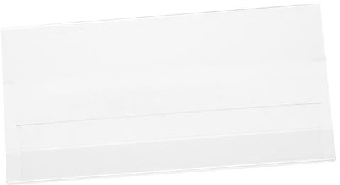 NUOBESTY Support De Plaque Nominative Acrylique Transparent Stand De Carte De Table Double Face Présentoir Pour Affichage De Mariage Et Événement