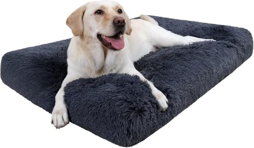 DONWEI Cama para perros, cama para gatos, cojín para perros pequeños, lavable, cama para perros grandes, cama para perros grandes, cama para perros de 100 x 60 x 8 cm, lavable para perros grandes, no