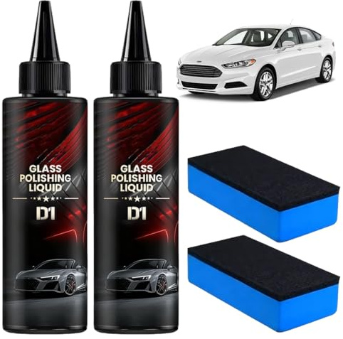 OIXYA Polish auto rimuovi graffi - rimuovi graffi auto, D1 Riparazione graffi per auto, 150 ml x 2 Lucidanti per auto - Migliora la trasparenza e la visibilità. Lucidatura auto migliorata.
