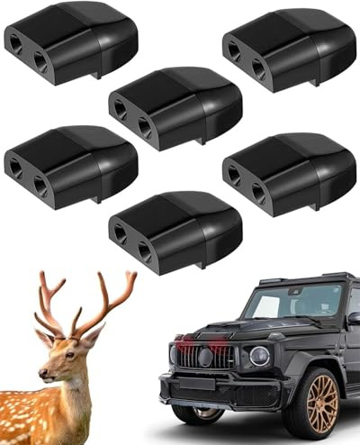 SOVYTH 6 Piezas Ahuyentador De Jabalies, Disuasión Ultrasónica, Auyentadores De Coche,Ahuyentador Animales, Protégete De Encuentros Peligrosos Con Un Dispositivo Anti Animales Coche