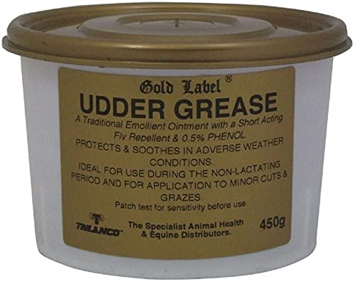 Gold Label Udder Grease, Horse Udder Care, Soothes & Protects, 450 GM, clear