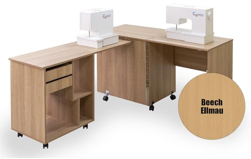 Comfort 8 | Mesa para máquina de coser y overlock | (Beech Ellmau)