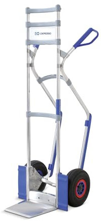 Vollmontierte EXPRESSO Allrounder Profi-Sackkarre AE201121 / 250kg / Luftreifen, schwarz/Schaufel L 24,5 x B 22 cm