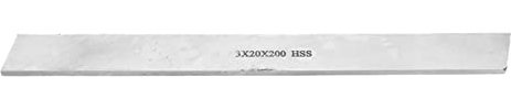 Utensile per intaglio 20MM in acciaio bianco quadrato per utensili da tornio con barra in acciaio per tornio ad alta velocità(3 * 20 * 200mm)
