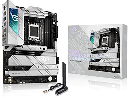 ASUS ROG Strix X670E-A Gaming WiFi 6E Socket AM5 (LGA 1718) Ryzen 7000 Gaming Motherboard(16+2 Power Stages,PCIe® 5.0, DDR5,4xM.2 Slots,USB 3.2 Gen 2x2, WiFi 6E, AI Cooling II)