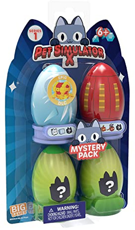 Rocco Giocattoli Pet Simulator X 4-Pack FAN4FUN 4 överraskande minifigurer