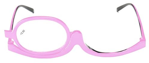YUUSIKCO 1 PCS Schminkbrille - Make Up mit klappbaren Brillenglas, Lesebrillen Damen Schminkbrille, Make up Brille,Schminkbrille Make up Brille Lesebrille Presbyopie,Lesebrille Vergrößern Flip