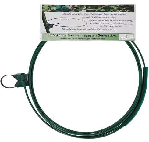 Pflanzenstütze für große Stauden wie Hortensien & Pfingstrosen | 1x Staudenhalter L Ø 40–75 cm – Verstellbar, stabil & wetterfest | Passend für alle Stäbe