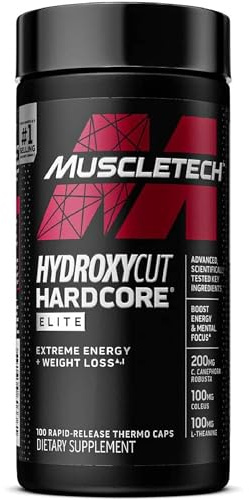 Hydroxycut Hardcore Elite, Rapid Release Capsules, 100 Count