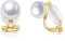 PHNIBIRD Ohrclips Damen ohne Ohrlöcher Süßwasserperle Ohrclips Gold Clip auf Nicht Durchbohrte Geschenk für Mutter Damen Frauen Mädchen