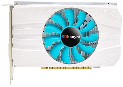 SRhonyra GeForce GTX 1050 4GB Gaming Graphics Card GDDR5 128 Bit PCIe 3.0 x16 Bus Powered DisplayPort 1.4 HDMI 2.0 DVI Ports