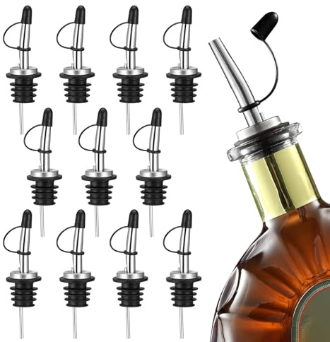 Pinnplugg för spritflaskor - övre lock för dispenser - 12 st. hällpip för sprit - för bar kundvagn vin