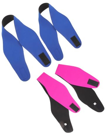 TOYZFRIENDY Fascia da Nuoto Protezione Orecchie in Neoprene 4 Pezzi per Adulti e Adolescenti Design Regolabile per Yoga e Sport Acquatici