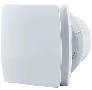 Frogetu Aspiratore Bagno 100mm, Ventola Aspirazione Bagno Silenzioso, Estrattore Aria con Valvola Antiritorno, Portata 95m³/h, 34 dB, IPX4, per Bagno, Cucina, Ufficio, Garage