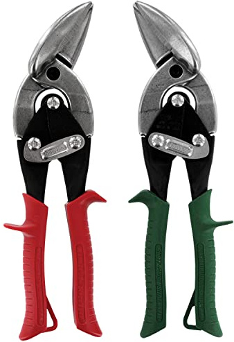 MIDWEST Snips Forged Blade Offset Aviation Snips Set, 2-Piece - MW-P6510C