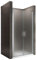 i-flair Duschtür LARA 92x195 cm Verstellbereich von 92-95 cm, Höhe: 195 cm, Duschabtrennung aus 6 mm satiniertem ESG Sicherheitsglas mit Nanobeschichtung und Edelstahlgriffen – NF