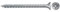 fischer Power-Fast II Wood Screw Fully Threaded Countersunk Head CZF Blue Galvanised 4.5 x 40 mm, Pack of 200, 670300