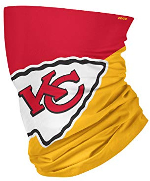 FOCO Kansas City Chiefs Big Logo Gaiter Scarf - Youth