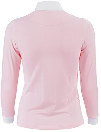 Mädchen Reitbekleidung, Mädchen T-Shirt, Pink S/M Acryl für Mädchen Kinder Pferdesport Outdoor-Sport Reiten(Pink Long Sleeve, M)