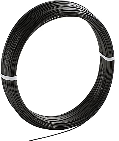 Wazakura Filo per Addestramento Bonsai in Alluminio 1mm 150g Fatto in Giappone, Filo Giapponese per Bonsai per la Modellatura di Rami e Tronchi - Nero (1mm)