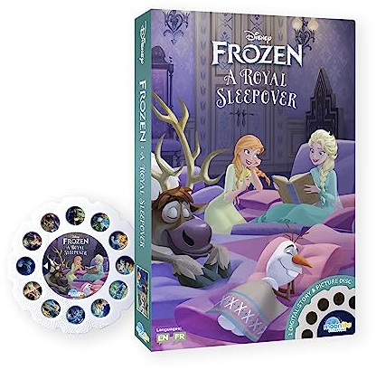 Moonlite Storybook Reels for Flashlight Projector, Kids Toddler | Frozen Royal Sleepover | Single Reel Pack Story for 12 Months and Up