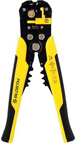 BLOSTM Automatic Wire Stripper - Sturdy Automatic Wire Strippers with Superior Ergonomic Grip & Insulated Terminal Crimper for Reliable and Easy Stripping - Cable Stripper Tool