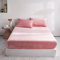 Damier Winter Spannbettlaken 90x200cm Rosa Flauschige Warme Samt Bettlaken Teddy Plüsch Spannbetttuch Geeignet für 30cm Matratze