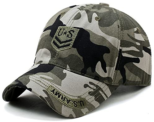 YSTrillion Casquette de Baseball Camouflage,Chapeau de Soleil Baseball Caps Réglable Boucle Métal Baseball Caps Unisexe 56-60CM