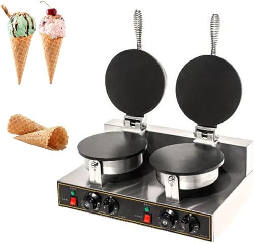 Macchina for cono gelato Macchina elettrica for cono for cialde Rotonda for panini for uova Teglia elettrica antiaderente for dolci Cucina Regalo for ristoranti, panifici, snack bar, 210 mm di diametr