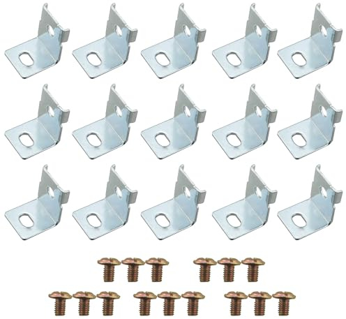 CHENJIN 15PCS Metal Switch Power Supply Mounting Brackets with Screws - Universal AC/DC Switch Power Supply Installation Accessories