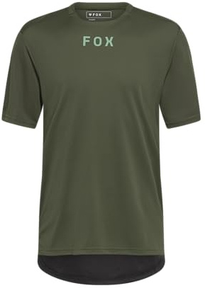 Fox Racing Men's Ranger Short Sleeve Mountain Bike Jersey, Dark Sage, Large
