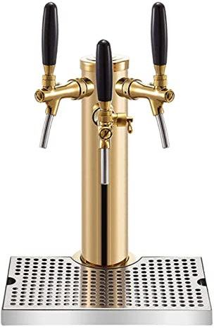 Öl droppbricka öltorn, kegerator torn 304 rostfritt stål, dubbel kran drag öltorn, enkel kran drag öl kegerator torn för bar hembryggning, tre kranar + droppbricka