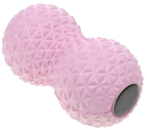 Garneck Peanut Massage Ball Double Pack – Portable Pink Massage Roller for Neck, Foot, and Fascia Release – Handheld Trigger Point Therapy Tool for Plantar and Muscle Relaxation