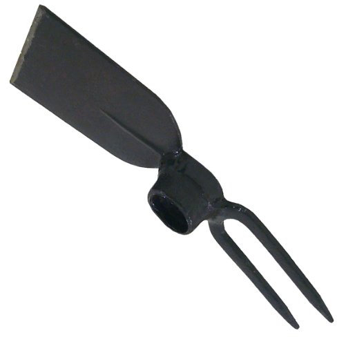 Zappa quadrata con due corni in acciaio italiano