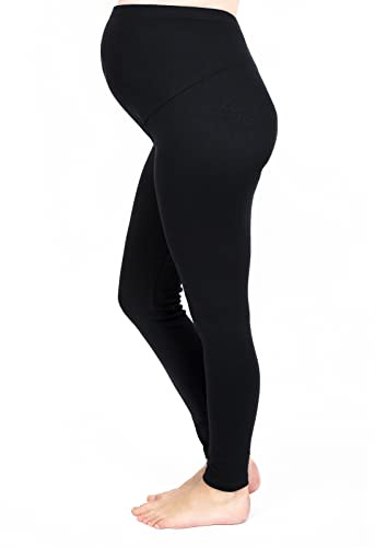 Mija – Leggins de maternidad calientes longitud completa para el clima frío 3006