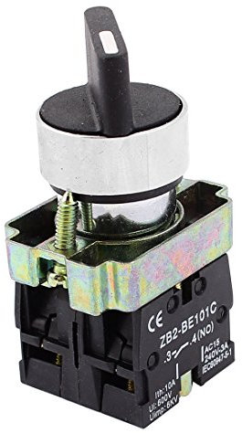 sourcing map 22 mm Einrastend 2 NO Drei 3 Positionen Rotary Selector Select Schalter zb2-be101 C de